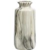 mutoni living Vase Strike Keramik Offwhite/Schwarz 30 | Vasen