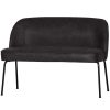 mutoni living Polsterbank Vogue Schwarz 120 | Banke