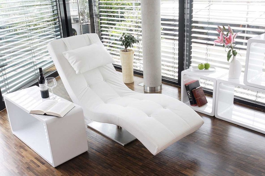 mutoni casual Relaxliege Kunstleder Weiss | Relaxliegen