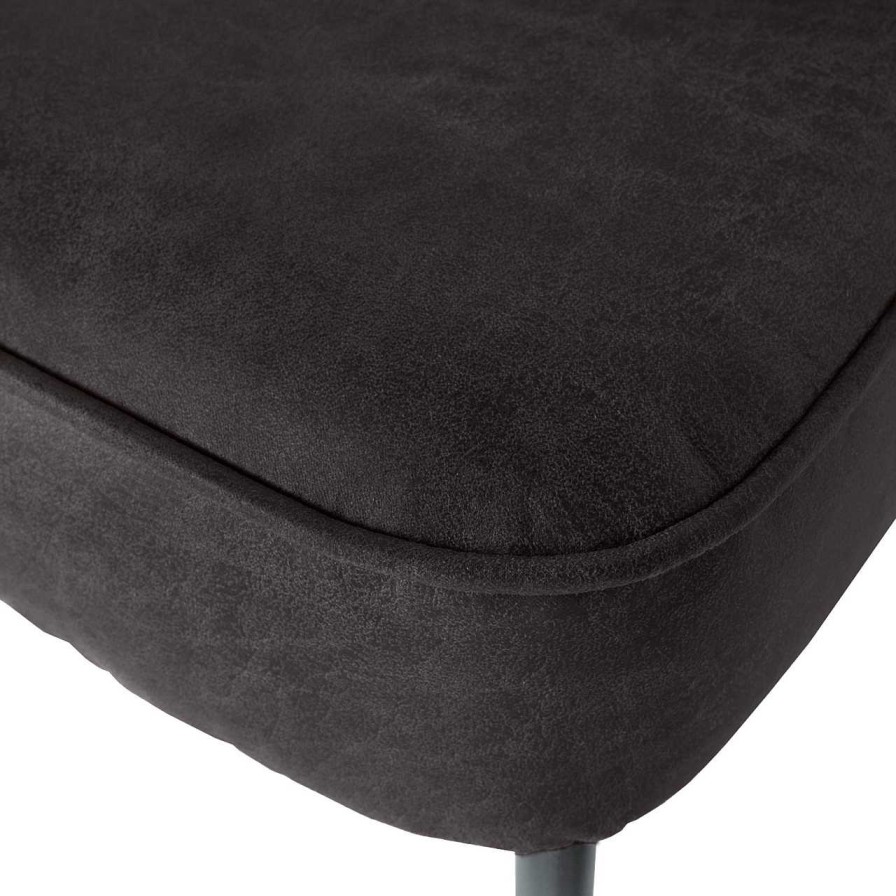 mutoni living Polsterbank Vogue Schwarz 120 | Banke