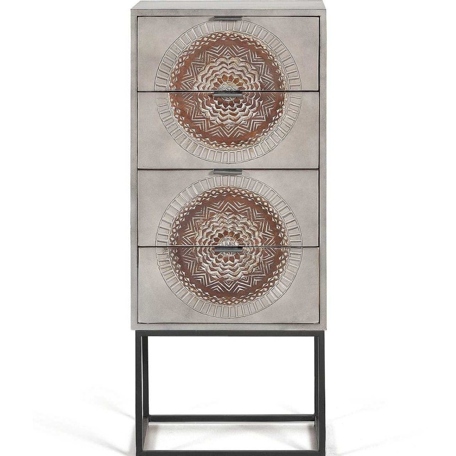 mutoni inspiration Hochkommode Wood Mandala Mango 45X105 | Highboards