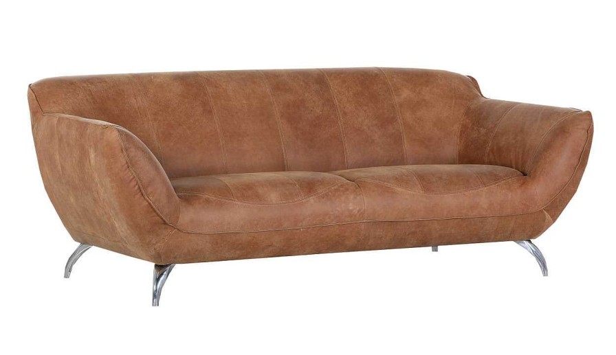 mutoni prime Sofa Liverpool 205 Braun | Ledersofas