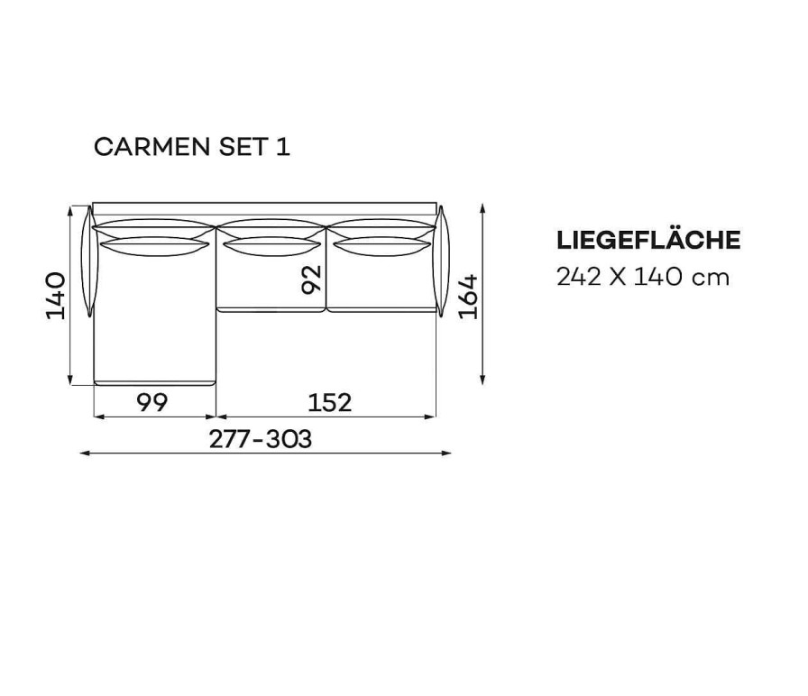 befame Bettsofa Carmen Picasso 5 E 277-303X165 | Bettsofas