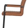 mutoni living Armlehn Freischwingerstuhl Bas Cognac | Freischwinger