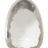 mutoni vintage Windlicht Egg Silber-Weiss 30 | Windlichter & Teelichthalter