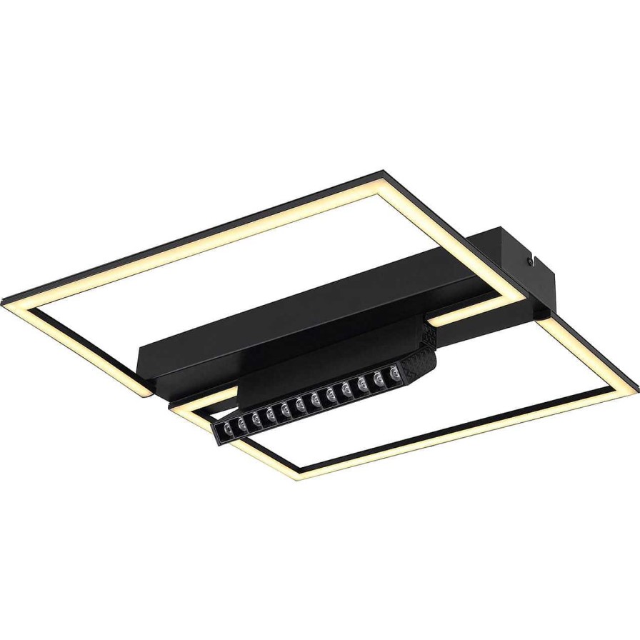 mutoni light Deckenleuchte Maxwell Metall Schwarz Matt Led | Led-Deckenleuchten