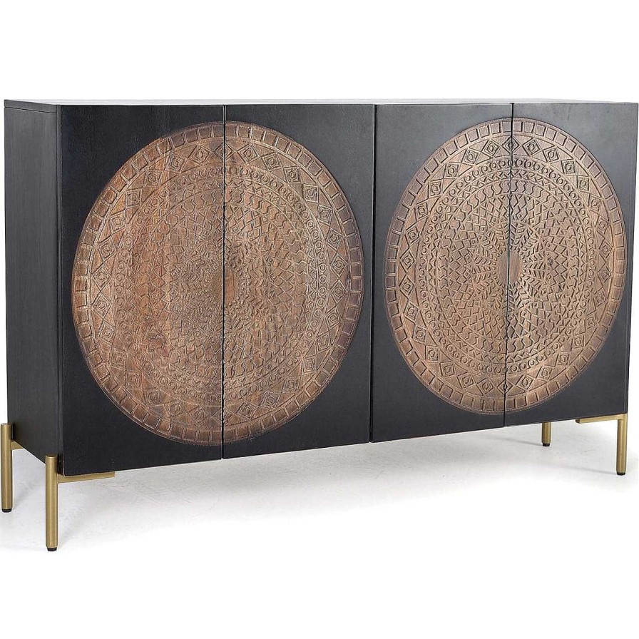 mutoni inspiration Sideboard Rondo Mangoholz Dunkelbraun 145X90 | Sideboards