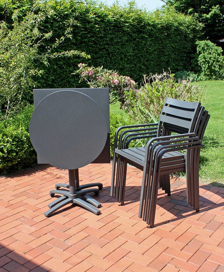 mutoni pleasure Gartenstuhl Treviso Aluminium Anthrazit | Gartenstuhle