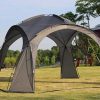 mutoni pleasure Gartenpavillon Ticino Grau 350X350 | Pavillons Und Gartenzelte