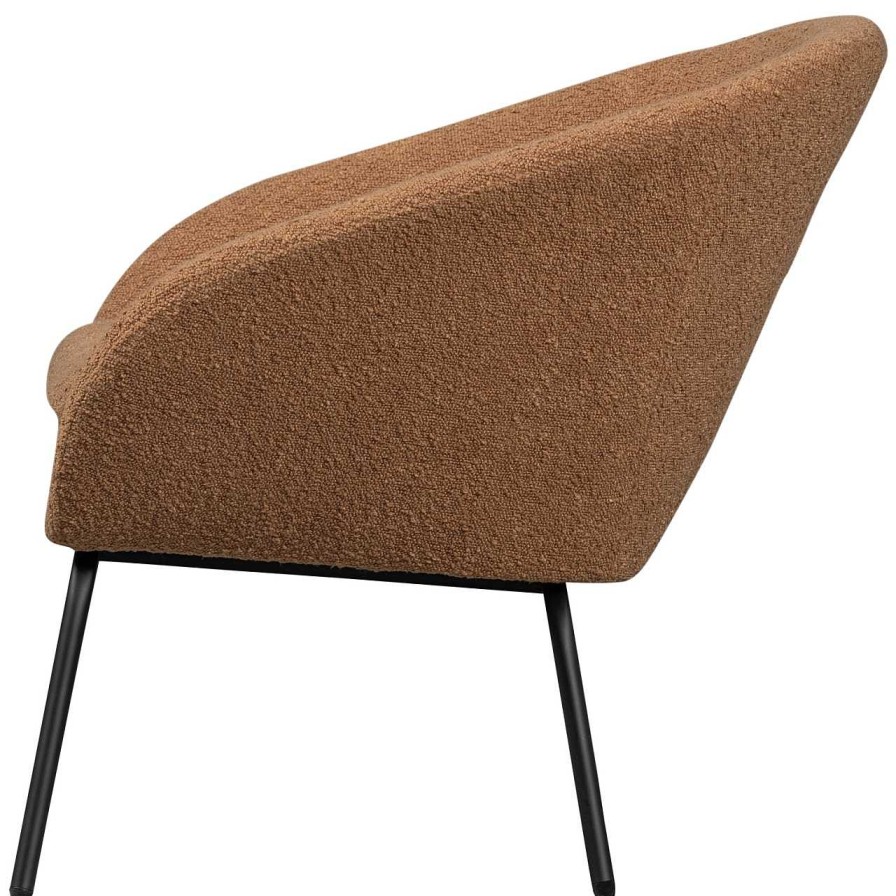 mutoni living Sessel Ditte Boucle Cognac | Design Sessel