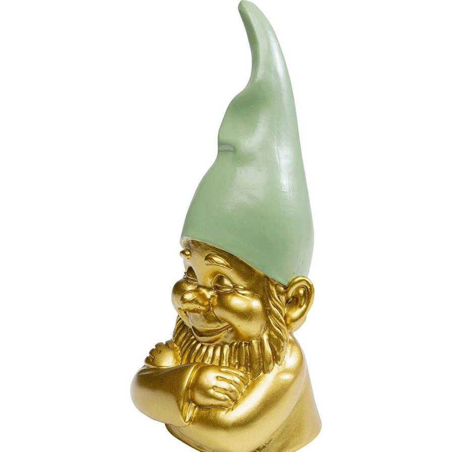 KARE Design Deko Figur Zwerg Gold Grun 21 | Figuren & Skulpturen