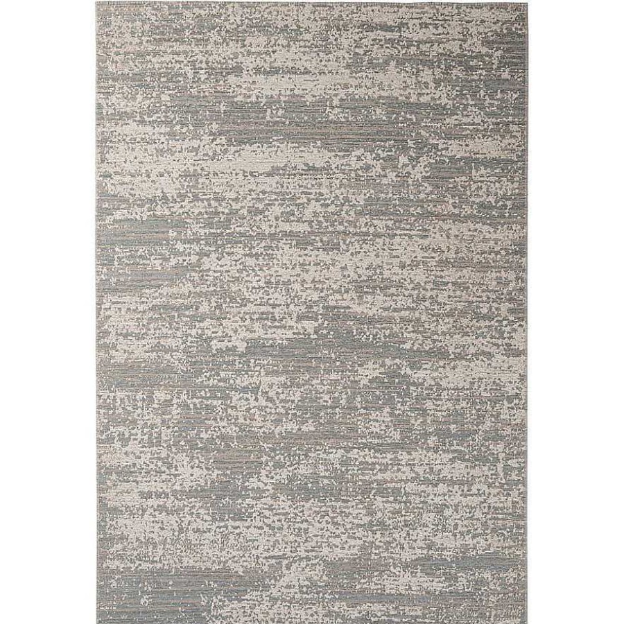 mutoni lifestyle Teppich Silva Hellblau Creme 160X230 | Kurzflorteppiche