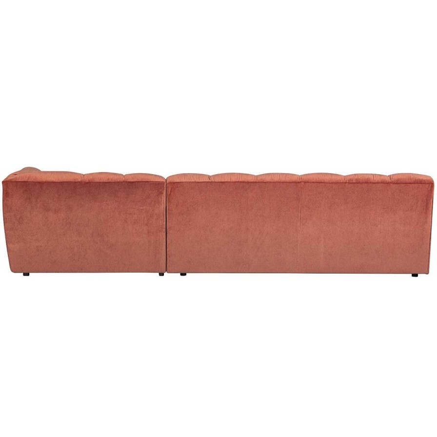 mutoni living Ecksofa Allure Rechts Washed Velvet Blush 324X165 | Ecksofas