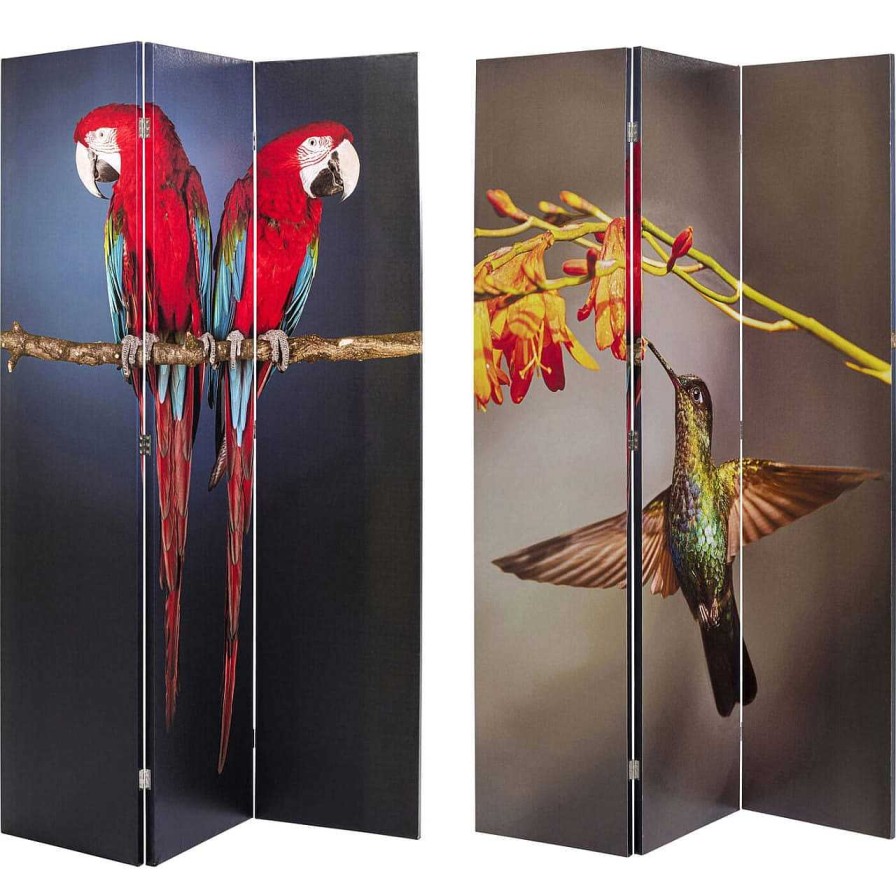 KARE Design Paravent Twin Parrot Vs Cute Colibri 120X180 | Paravents