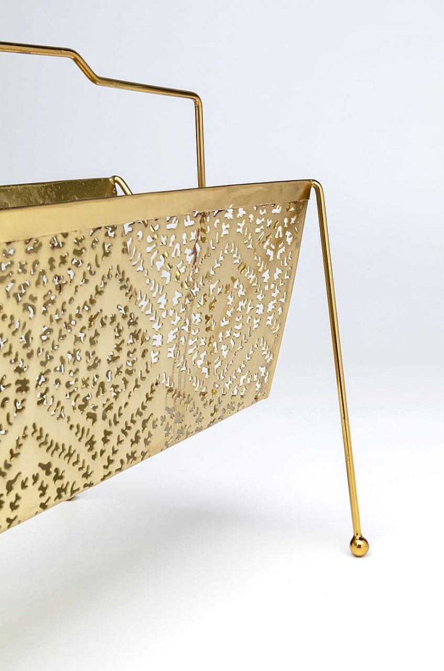 KARE Design Zeitungsstander Basket Gold Klein | Zeitungsstander