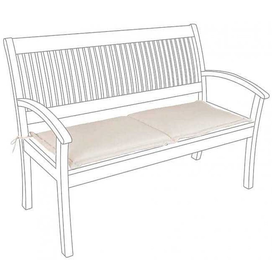 mutoni lifestyle Gartenkissen Naturale Bank 2-Sitzer Spun 116X50 | Kissen Gartenmobel