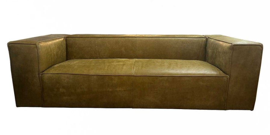 mutoni original Ledersofa Summer S-Africa Muschio 240Cm | Ledersofas