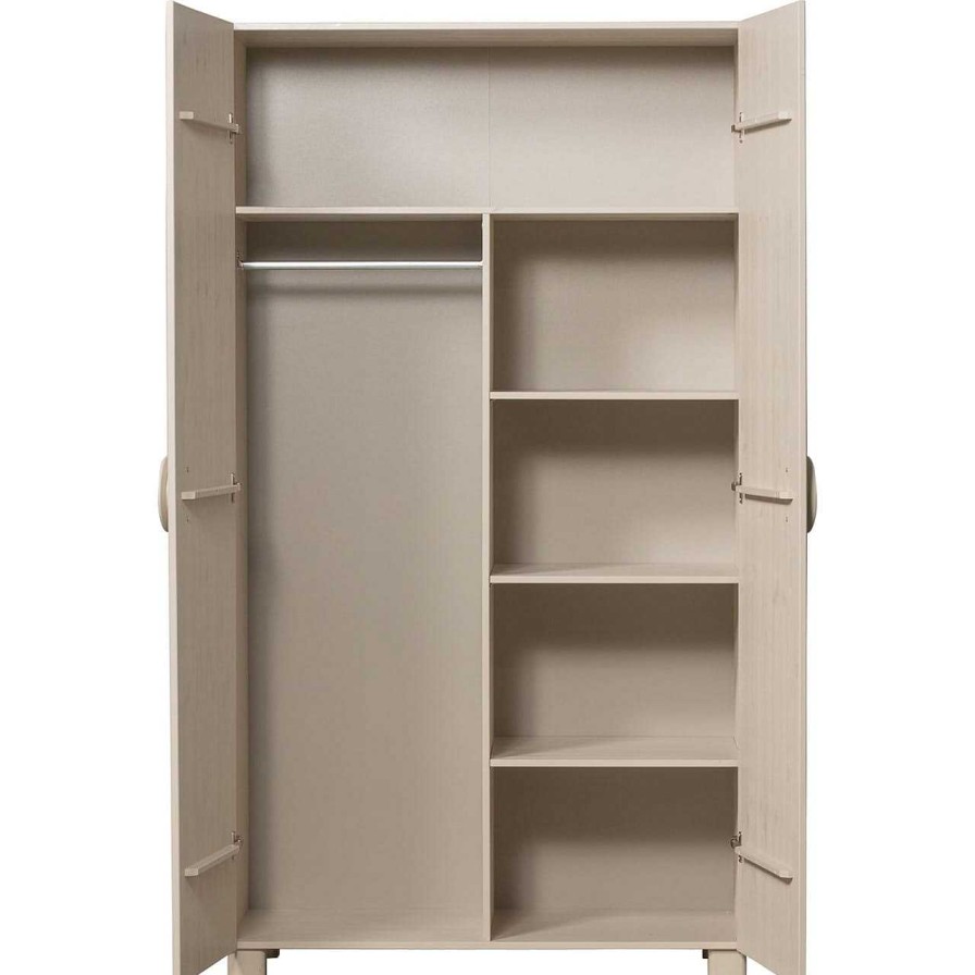 mutoni living Kleiderschrank Noah Kiefer Geburstet Dust 200X110 | Kleiderschranke