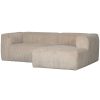 mutoni living Ecksofa Bean Rechts Hefty Ribcord Travertin 254X178 | Ecksofas