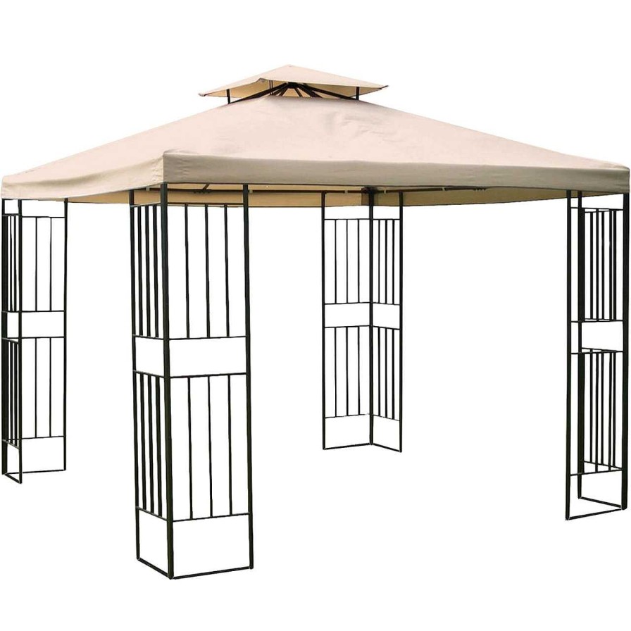 mutoni pleasure Gartenpavillon Amazonas Beige 300X300 | Pavillons Und Gartenzelte