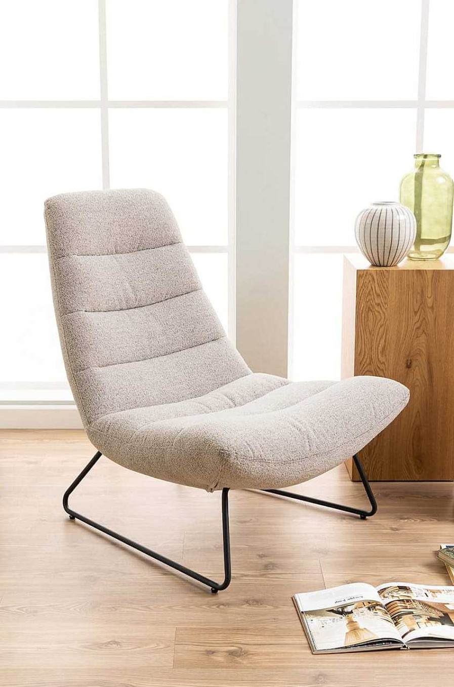 mutoni scandi Loungesessel Wilford Beige | Loungesessel