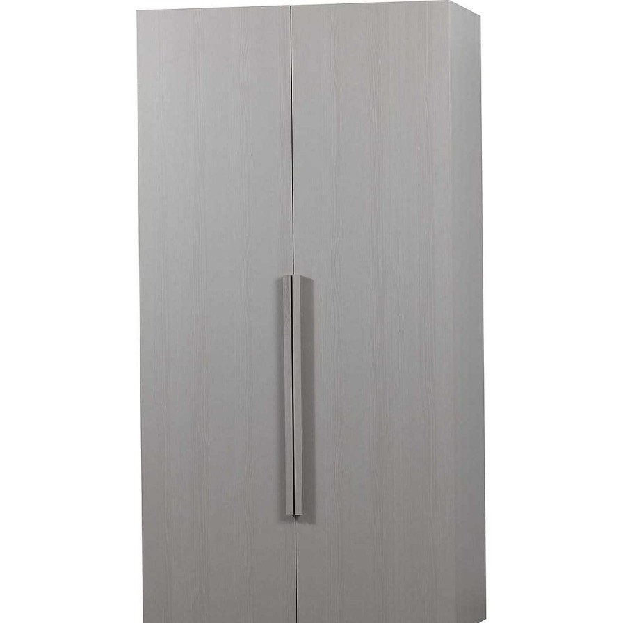 mutoni living Schrank Rens 2-Turig Kieselgrau 110X210 | Kleiderschranke