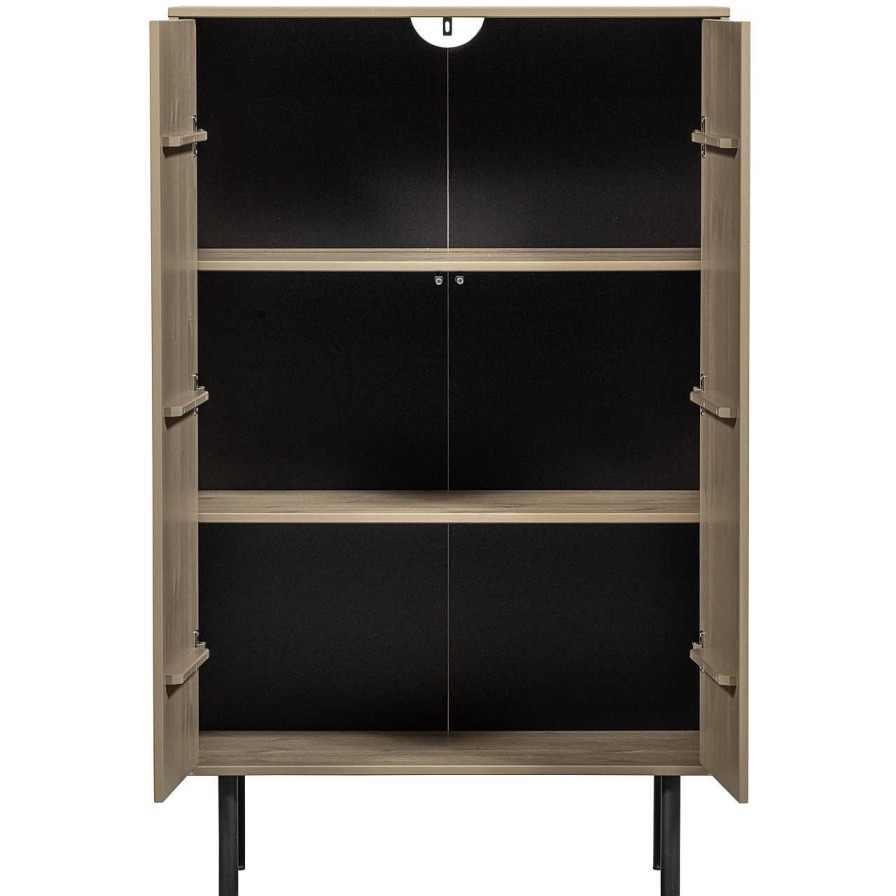 mutoni living Highboard Cadiz Kiefer Mud Melange 135X85 | Highboards