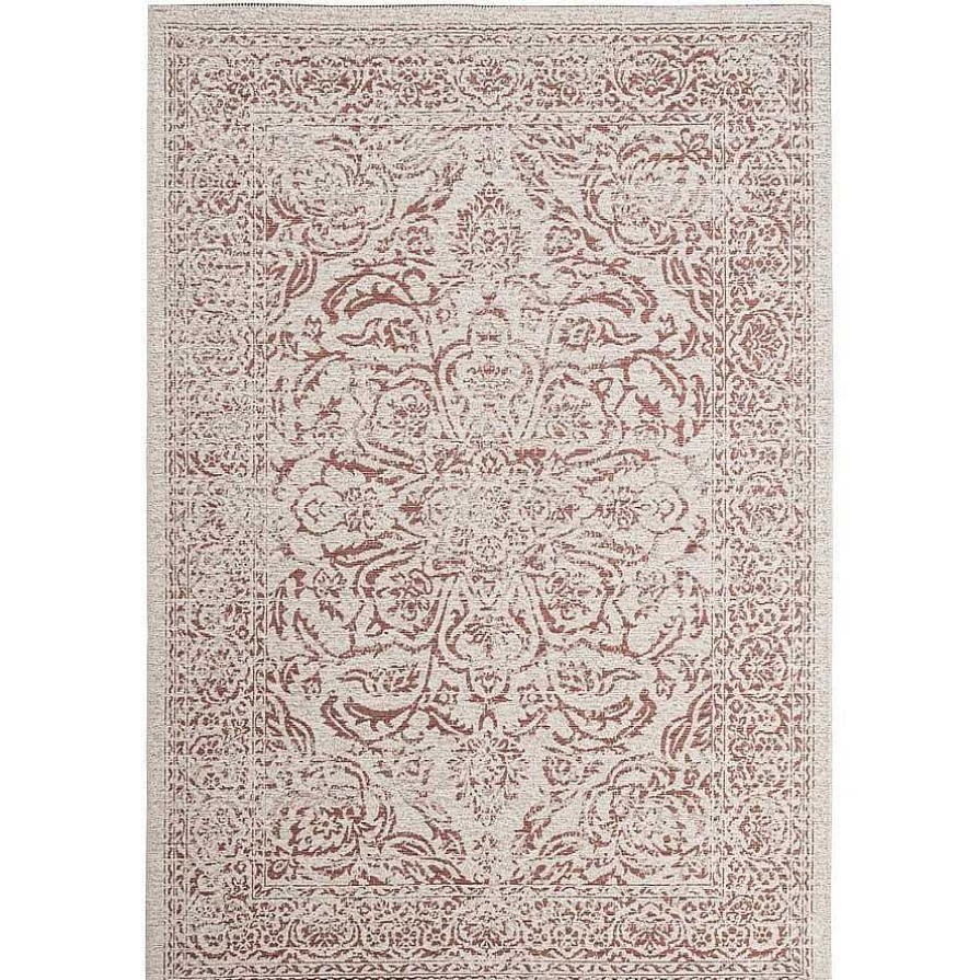 mutoni lifestyle Teppich Nora Rot Creme 160X230 | Kurzflorteppiche